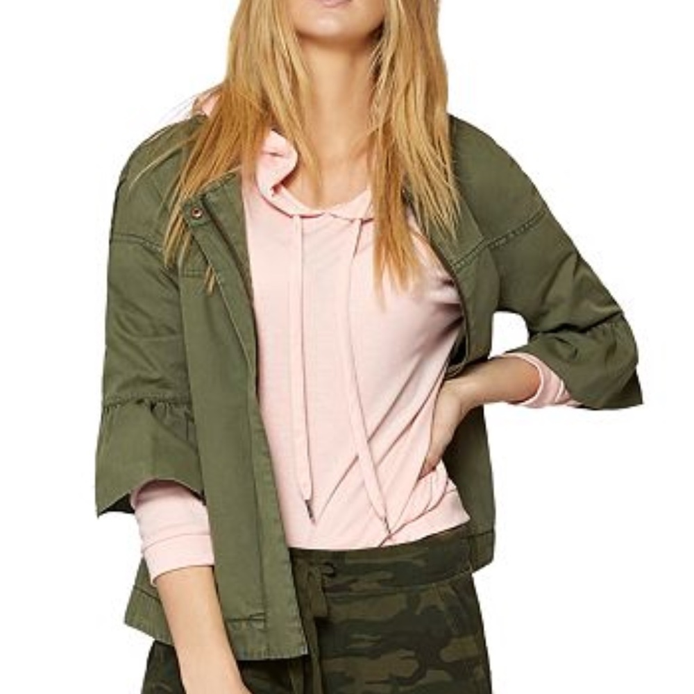 Sanctuary Bell Sleeve Military Jacket Size S